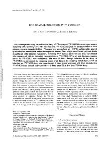 Dna Damage Induction by 125I-Estrogen