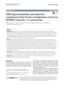 DNA hypomethylation and aberrant expression of the human ...