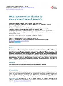 DNA Sequence Classification by Convolutional Neural Network