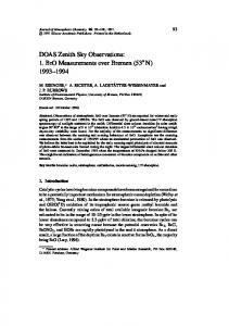 DOAS Zenith Sky Observations: 1. BrO Measurements over Bremen ...