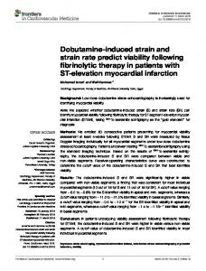 Dobutamine-induced strain and strain rate predict ... - Semantic Scholar