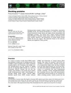 Docking proteins - Wiley Online Library