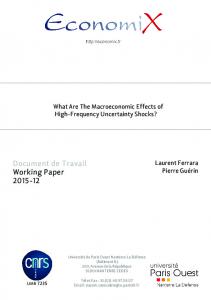 Document de Travail Working Paper 2015-12 - EconomiX