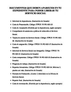 Documentos de Servicio Social