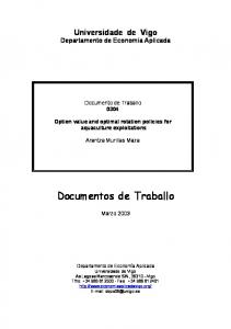 Documentos de Traballo - Dialnet