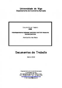 Documentos de Traballo - Dialnet