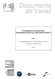 Documents de travail