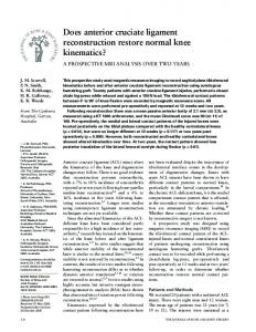 Does anterior cruciate ligament reconstruction ... - Semantic Scholar