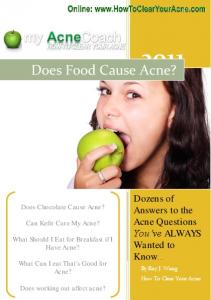 Does Food Cause Acne? - Clear Your Acne