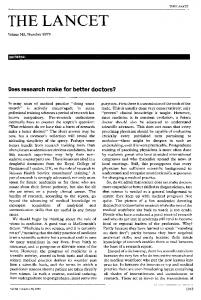 Does research make for better doctors?