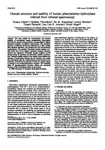 Domain structure and stability of human ... - Wiley Online Library