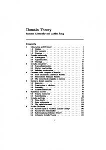 Domain Theory - CiteSeerX