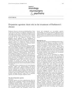 Dopamine agonists - NCBI