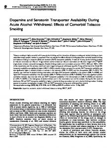 Dopamine and Serotonin Transporter Availability ... - Semantic Scholar