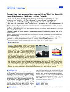 Dopant-Free Hydrogenated Amorphous Silicon Thin-Film Solar Cells ...