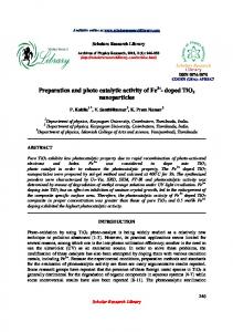 doped TiO2 nanoparticles - Scholars Research Library