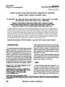 Double primary lung adenocarcinoma ... - KoreaMed Synapse