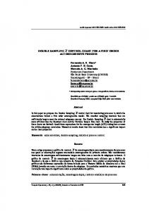 DOUBLE SAMPLING X CONTROL CHART FOR A FIRST ... - SciELO