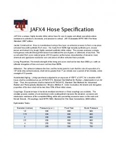 Download JAFX4 Spec Sheet - Armored Textiles Incorporated