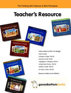 Download Teacher's Resource - Goosebottom Books