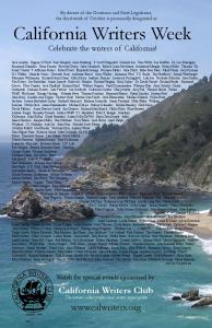 Download the official California Writers Week Poster