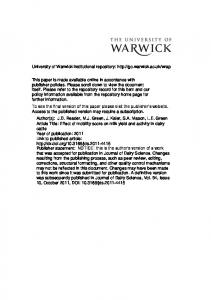 Download - Warwick WRAP - University of Warwick