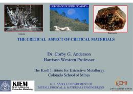 Dr. Corby G. Anderson Harrison Western Professor