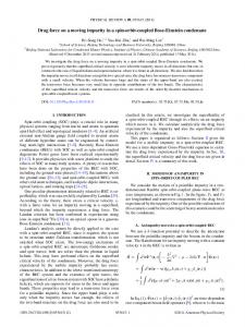 Drag force on a moving impurity in a spin-orbit-coupled Bose-Einstein ...