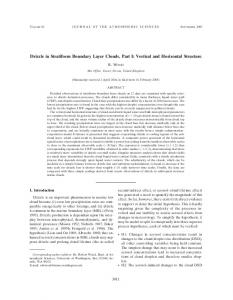 Drizzle in Stratiform Boundary Layer Clouds. Part I - AMS Journals