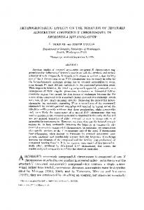 drosophila melanogaster - Genetics