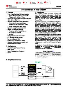 DRV8308 Brushless DC Motor Controller