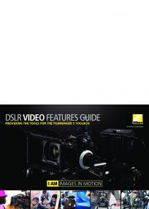 DSLR Video Features Guide