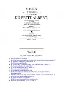 DU PETIT ALBERT, - Fichier PDF