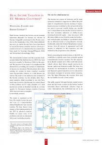 dual income taxation in eu member countries - CiteSeerX