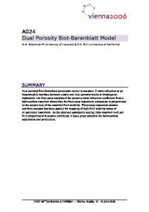 Dual Porosity Biot-Barenblatt Model