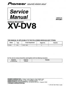 dvd/cd receiver xv-dv8