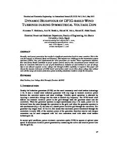 dynamic behaviour of dfig-based wind turbines during symmetrical ...