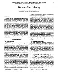 Dynamic Cost Indexing