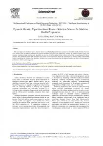 Dynamic Genetic Algorithm-based Feature Selection Scheme ... - Core