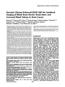 Dynamic Glucose Enhanced (DGE) - Wiley Online Library