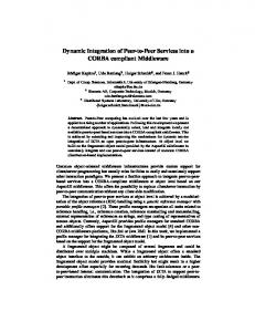 Dynamic Integration of Peer-to-Peer Services into ... - Semantic Scholar