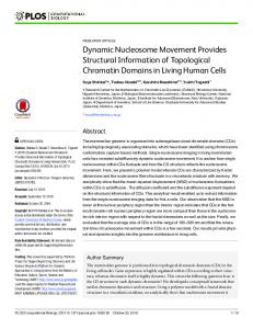 Dynamic Nucleosome Movement Provides