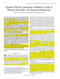 Dynamic Priority Queueing of Handover Calls in ... - IEEE Xplore