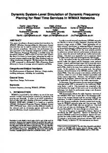 Dynamic System-Level Simulation of Dynamic ...