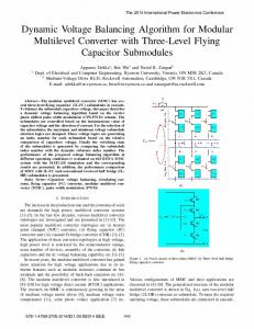 Dynamic Voltage Balancing Algorithm for Modular ... - IEEE Xplore