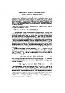 DYNAMICAL TENSOR APPROXIMATION 1