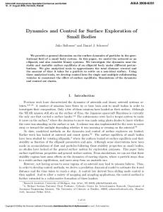 Dynamics and Control for Surface Exploration of Small ... - Deep Blue