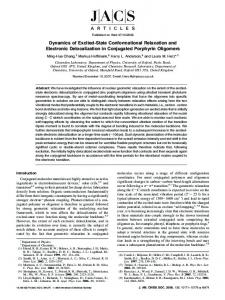 Dynamics of Excited-State Conformational Relaxation and Electronic ...