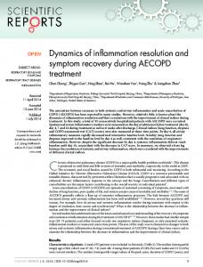 Dynamics of inflammation resolution and symptom ... - Semantic Scholar