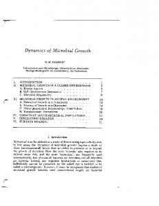 Dynamics of Microbial Growth